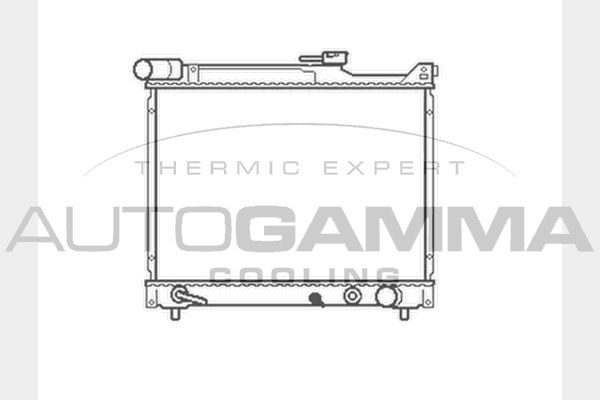 104149 AUTOGAMMA Радиатор, охлаждение двигателя