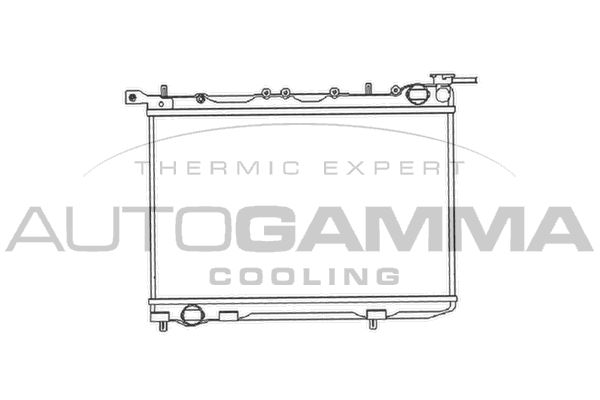 102182 AUTOGAMMA Радиатор, охлаждение двигателя