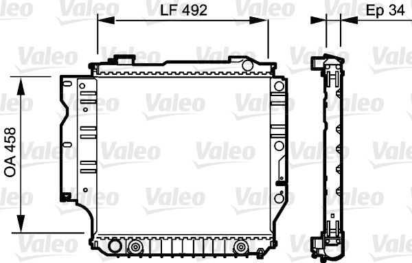 735196 VALEO Радиатор, охлаждение двигателя