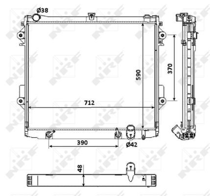 WG1722723 WILMINK GROUP Радиатор, охлаждение двигателя