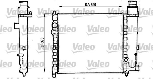 816700 VALEO Радиатор, охлаждение двигателя