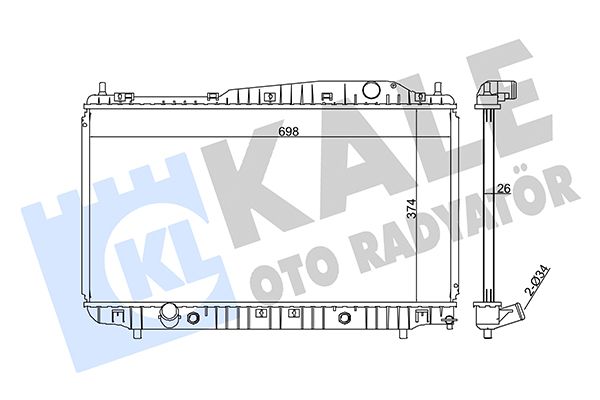 355300 KALE OTO RADYATÖR Радиатор, охлаждение двигателя