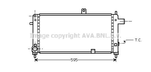 OLA2054 AVA QUALITY COOLING Радиатор, охлаждение двигателя