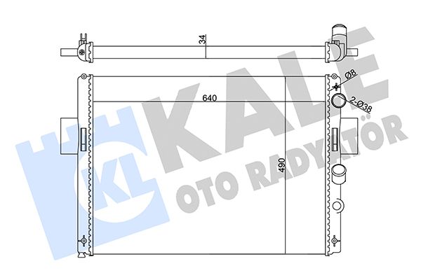 356145 KALE OTO RADYATÖR Радиатор, охлаждение двигателя