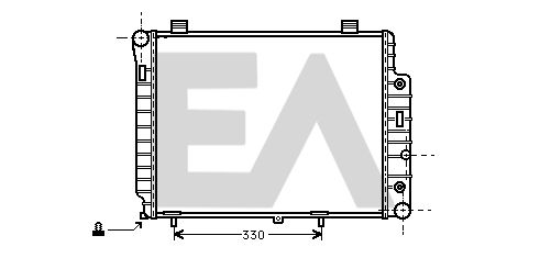 31R50125 EACLIMA Радиатор, охлаждение двигателя