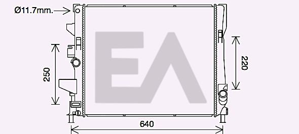 31R22107 EACLIMA Радиатор, охлаждение двигателя