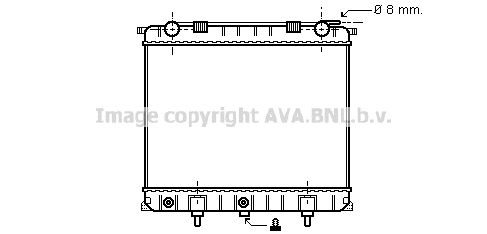 AU2132 AVA QUALITY COOLING Радиатор, охлаждение двигателя