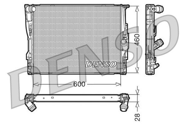 DRM05110 DENSO Радиатор, охлаждение двигателя