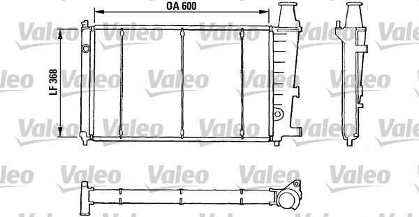 810807 VALEO Радиатор, охлаждение двигателя