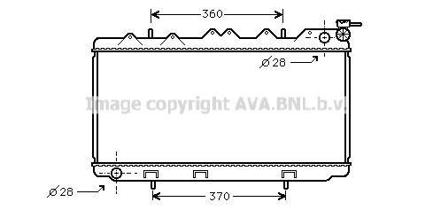 DN2118 AVA QUALITY COOLING Радиатор, охлаждение двигателя