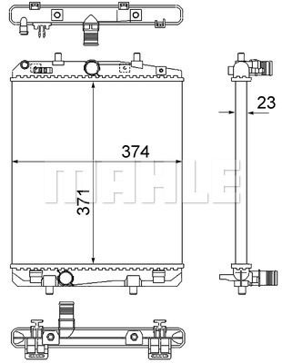 WG2183052 WILMINK GROUP Радиатор, охлаждение двигателя