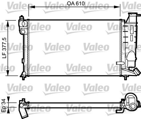 731391 VALEO Радиатор, охлаждение двигателя