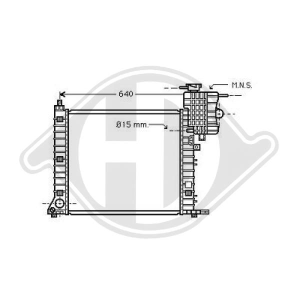 DCM2402 DIEDERICHS Радиатор, охлаждение двигателя