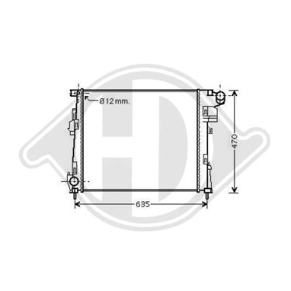DCM2953 DIEDERICHS Радиатор, охлаждение двигателя