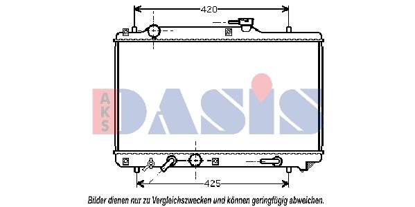 320004N AKS DASIS Радиатор, охлаждение двигателя