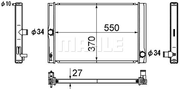 CR1865000S MAHLE Радиатор, охлаждение двигателя