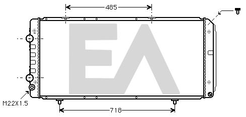 31R55034 EACLIMA Радиатор, охлаждение двигателя