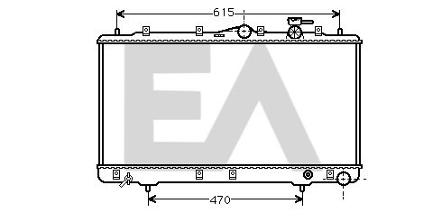 31R28007 EACLIMA Радиатор, охлаждение двигателя