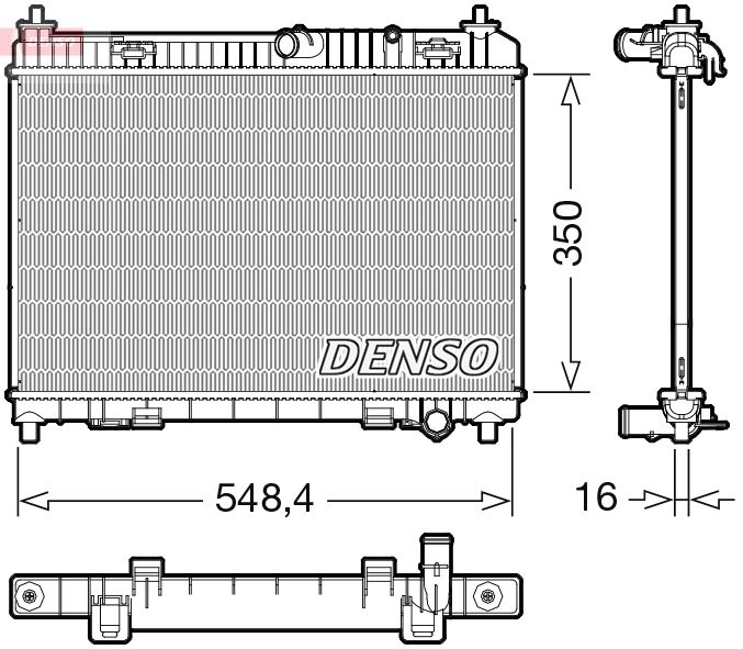 DRM10113 DENSO Радиатор, охлаждение двигателя