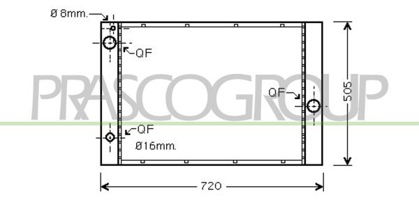BM046R008 PRASCO Радиатор, охлаждение двигателя