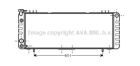 JE2002 AVA QUALITY COOLING Радиатор, охлаждение двигателя