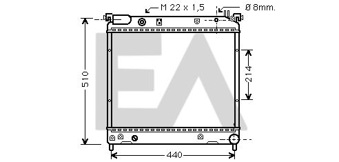 31R69024 EACLIMA Радиатор, охлаждение двигателя