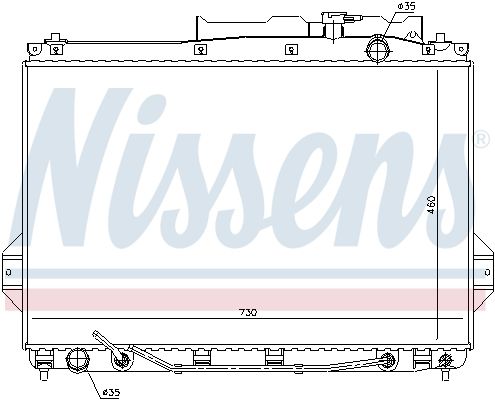 675009 NISSENS Радиатор, охлаждение двигателя