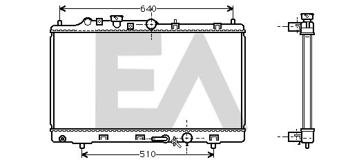 31R52062 EACLIMA Радиатор, охлаждение двигателя