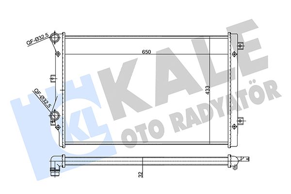 356985 KALE OTO RADYATÖR Радиатор, охлаждение двигателя