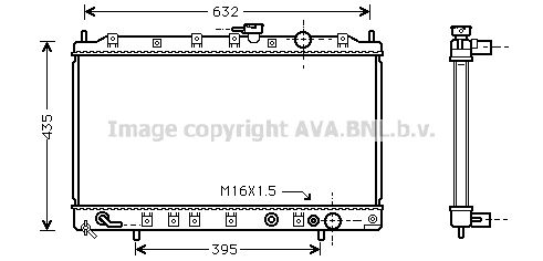 MT2127 AVA QUALITY COOLING Радиатор, охлаждение двигателя