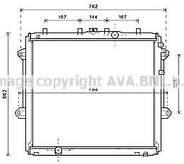 TO2736 AVA QUALITY COOLING Радиатор, охлаждение двигателя