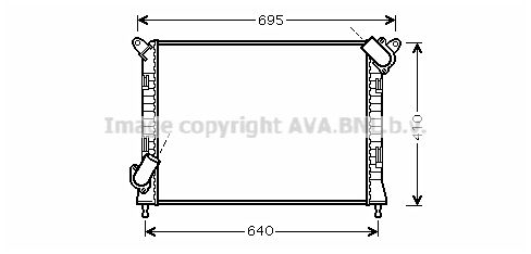 BWA2307 AVA QUALITY COOLING Радиатор, охлаждение двигателя