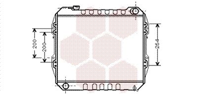 53002164 VAN WEZEL Радиатор, охлаждение двигателя