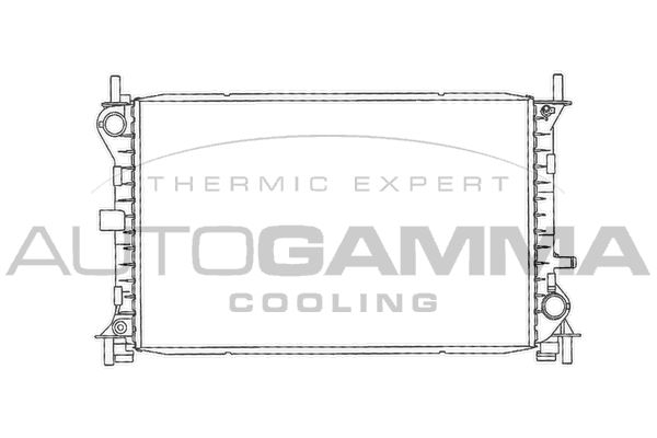 102073 AUTOGAMMA Радиатор, охлаждение двигателя