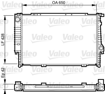 732593 VALEO Радиатор, охлаждение двигателя