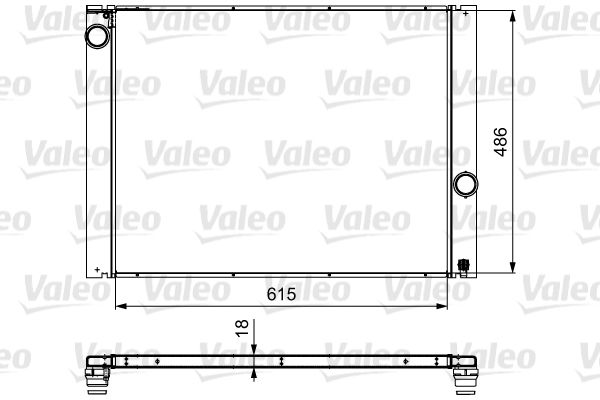 734898 VALEO Радиатор, охлаждение двигателя