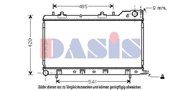 350017N AKS DASIS Радиатор, охлаждение двигателя