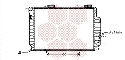 30002263 VAN WEZEL Радиатор, охлаждение двигателя