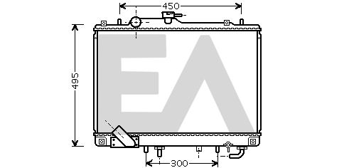 31R51072 EACLIMA Радиатор, охлаждение двигателя