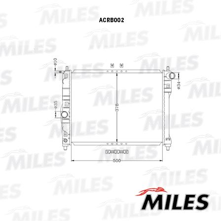 ACRB002 MILES Радиатор, охлаждение двигателя