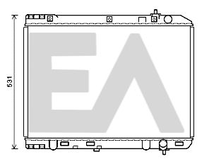 31R36064 EACLIMA Радиатор, охлаждение двигателя