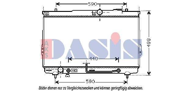 510036N AKS DASIS Радиатор, охлаждение двигателя