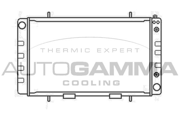 104660 AUTOGAMMA Радиатор, охлаждение двигателя