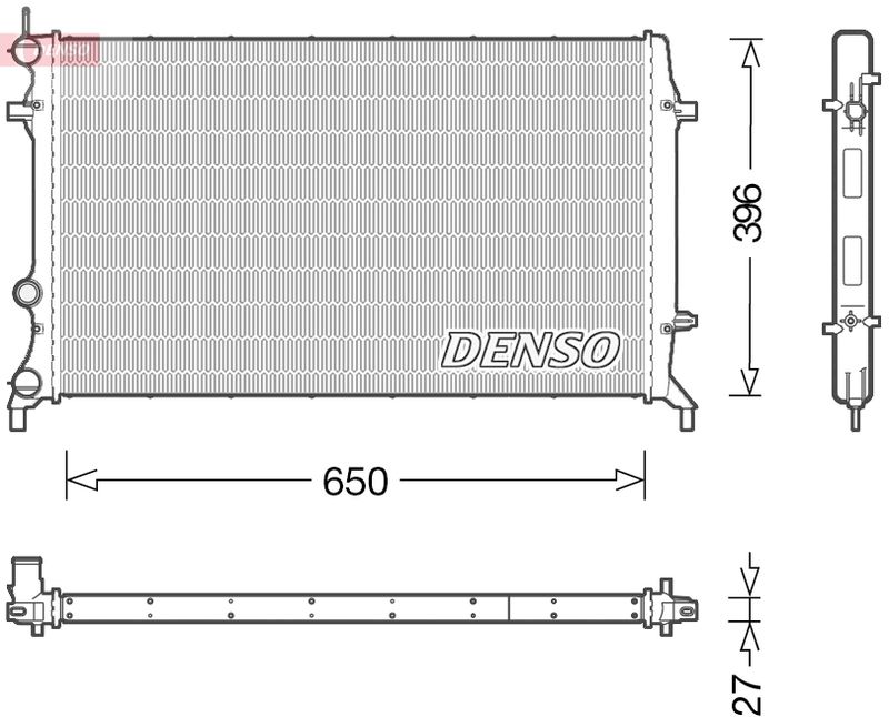 DRM32043 DENSO Радиатор, охлаждение двигателя