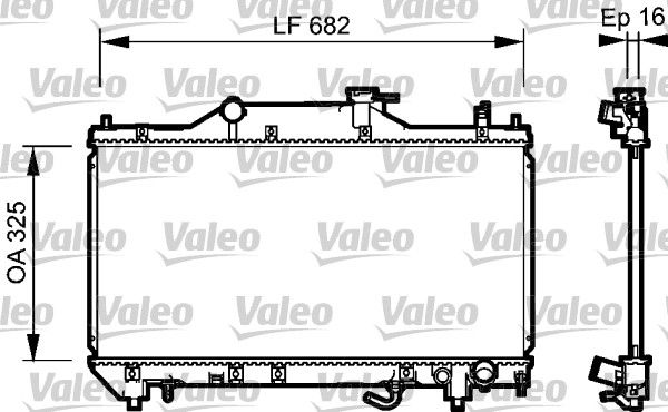 734490 VALEO Радиатор, охлаждение двигателя