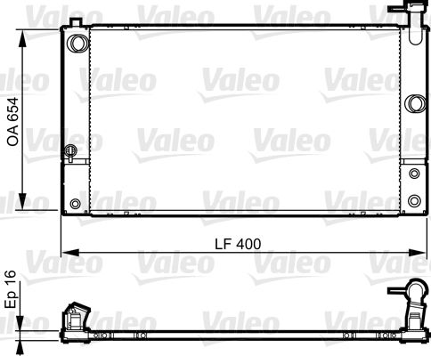 735449 VALEO Радиатор, охлаждение двигателя