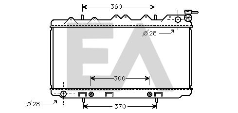 31R18053 EACLIMA Радиатор, охлаждение двигателя