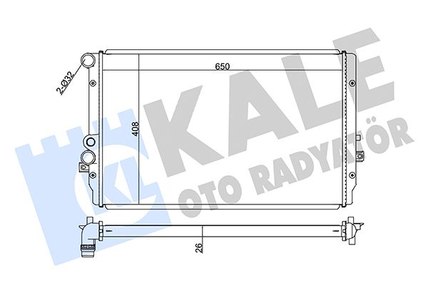 351905 KALE OTO RADYATÖR Радиатор, охлаждение двигателя