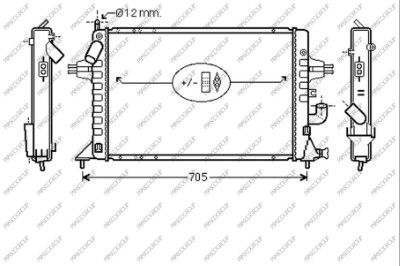 OP017R009 PRASCO Радиатор, охлаждение двигателя