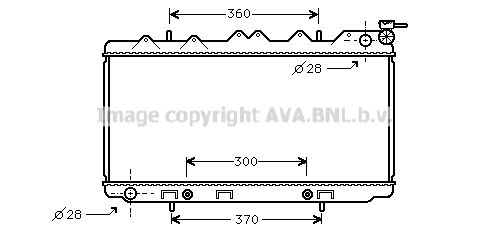 DN2120 AVA QUALITY COOLING Радиатор, охлаждение двигателя